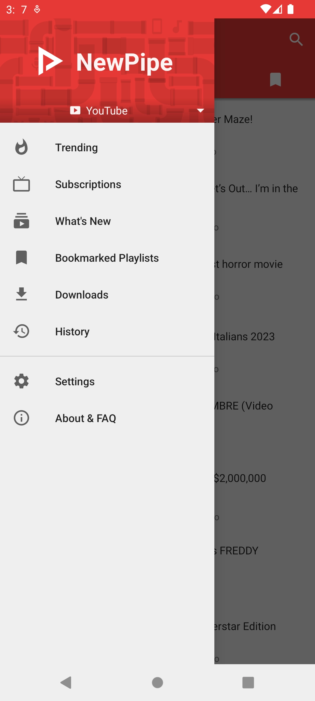 NewPipe App Screenshot 5
